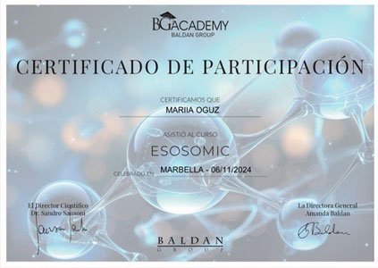 Сертификат Марии Огуз