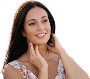 Woman representing the FBS Beauty AI skin analysis tool