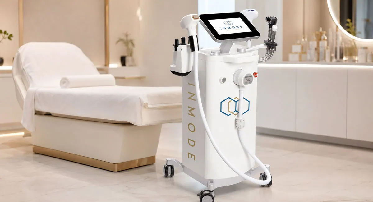 Morpheus8 RF microneedling device used for skin tightening at FBS Beauty Marbella