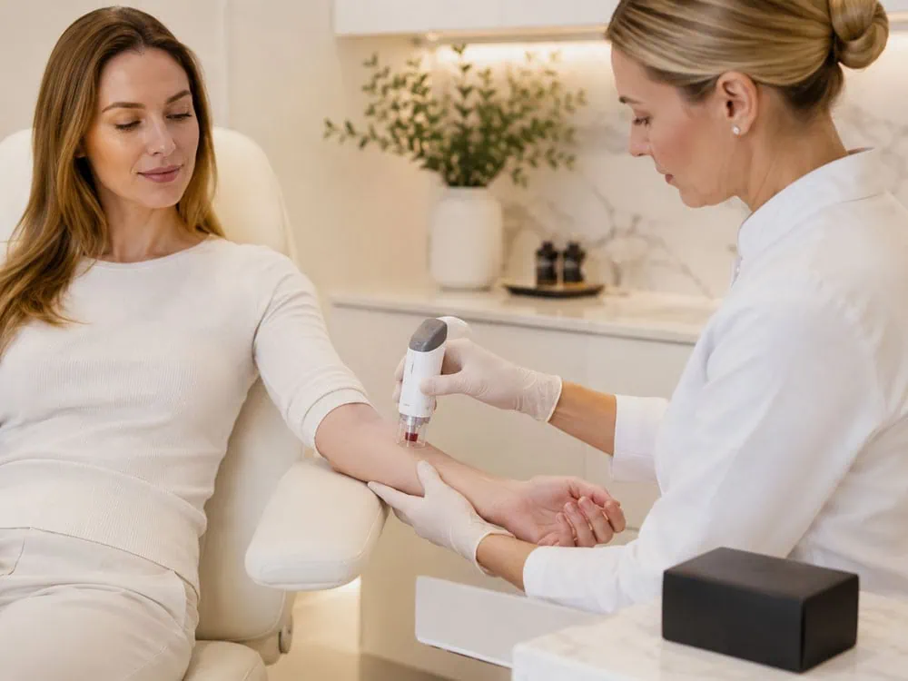 Blood sample collection for SystemAge epigenetic DNA test in Marbella