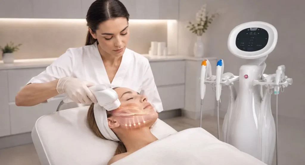 Ultraformer MPT technology using focused ultrasound for facial lifting