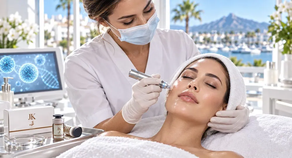 Exosome regenerative facial treatment at FBS Beauty Marbella