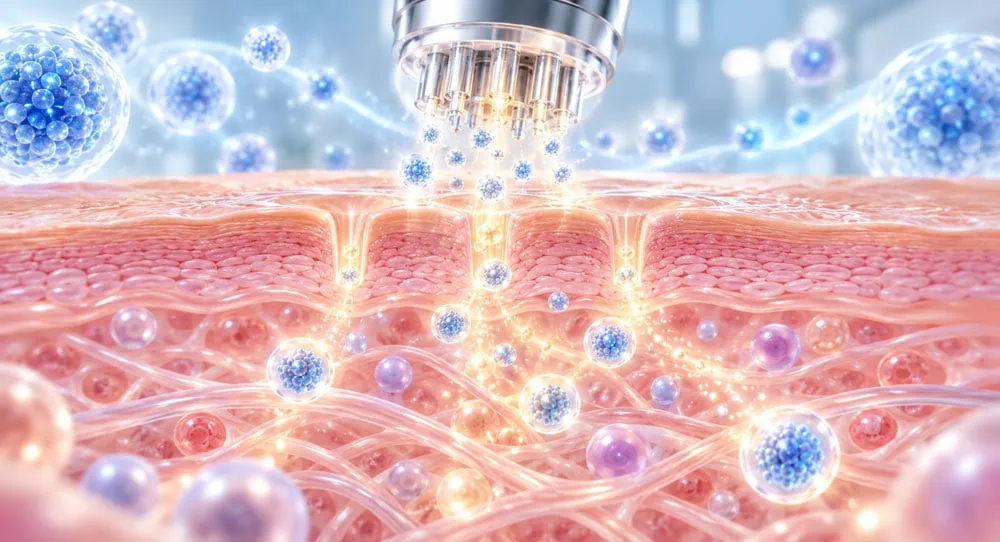 Exosome regenerative technology and skin delivery process