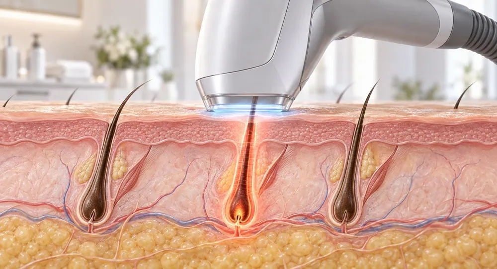How LightSheer Desire laser targets the hair follicle