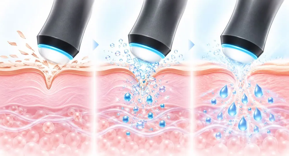Oxygen Infusion Therapy three-step exfoliate oxygenate and infuse process